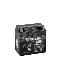 Bateria Yuasa YTX14-BS COMBIPACK (amb electròlit)
