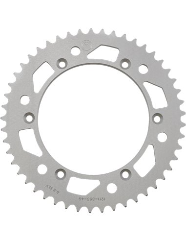 Cremalheira de alumínio Yam 49T Silv Moose Racing HP 1211-853-49-11