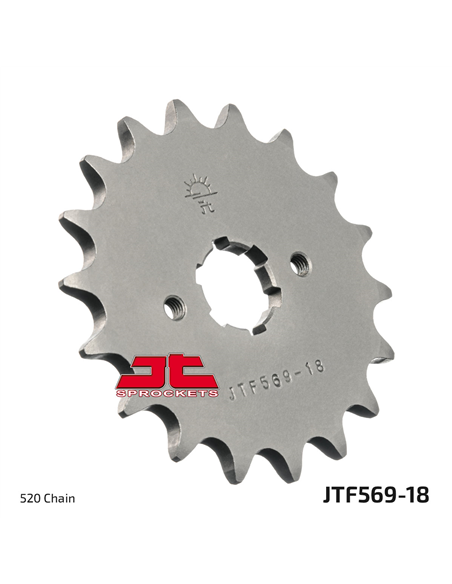 Front drive sprocket JTF569.18 18 teeth 520 PITCH NATURAL SCM420 CHROMOLY STEEL ALLOY