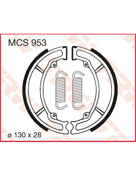 Zapatas de Freno TRW MCS953