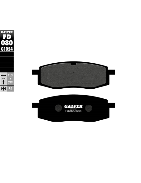 Pastillas de freno semimetálicas GALFER FD080G1054