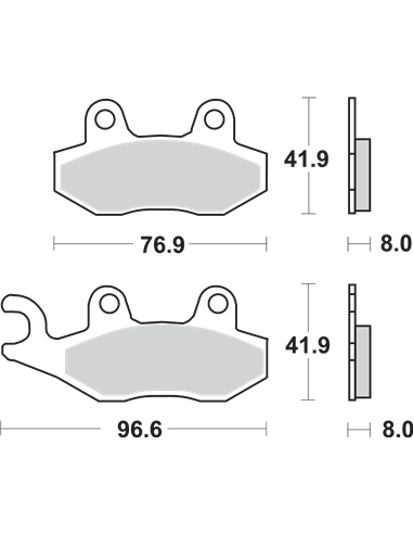 Pastillas de freno SI Offroad sinterizadas SBS 611SI