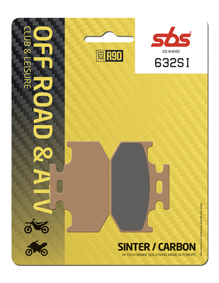 Pastillas de freno SI Offroad sinterizadas SBS 632SI