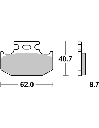 Pastillas de freno SI Offroad sinterizadas SBS 632SI