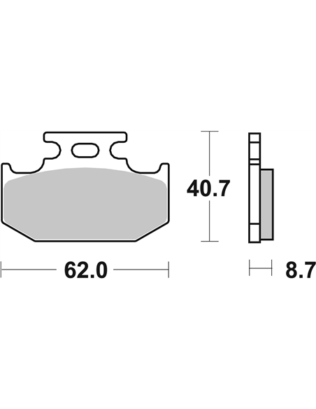 Pastillas de freno SI Offroad sinterizadas SBS 632SI