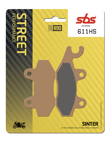 Pastillas de freno delantero HS Street Excel sinterizadas SBS 611HS
