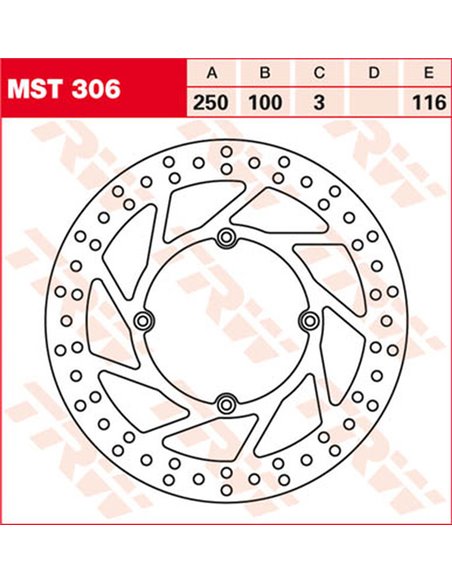 Discos de freno TRW MST306