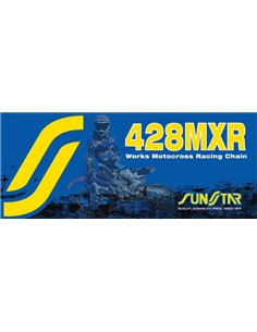 Cadena 428 MXR Works Motocross/Offroad Racing SUNSTAR SPROCKETS SS428MXR-118G
