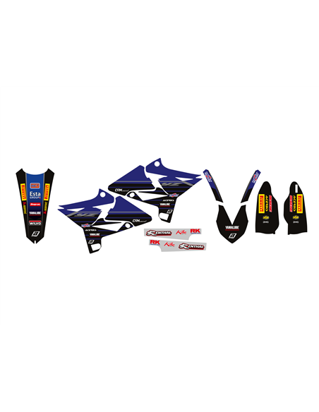 Kit de gráficos Blackbird Racing Replica Factory Team Yamaha 2022 BLACKBIRD RACING 2242R11