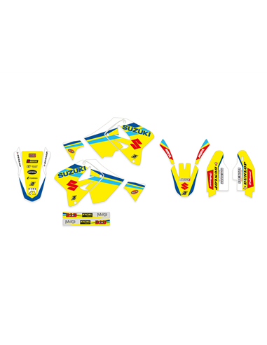 Kits de gráficos con fundas de asiento Replica Team BLACKBIRD RACING 8318R8