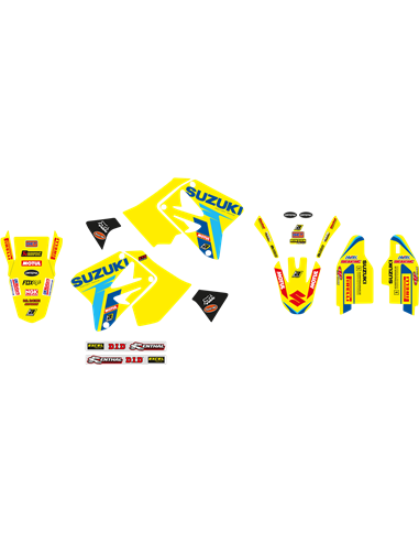 Kit de gráficos Blackbird Racing Replica Team Suzuki KSRT 2022 BLACKBIRD RACING 2318R9