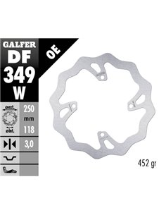 Disco de freno Wave® GALFER DF349W