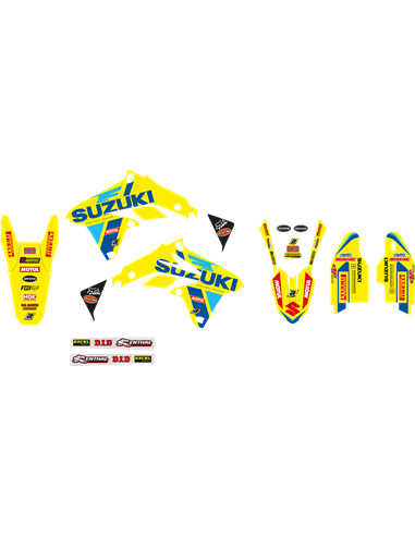 Kit de gráficos Blackbird Racing Replica Team Suzuki KSRT 2022 BLACKBIRD RACING 2316R9