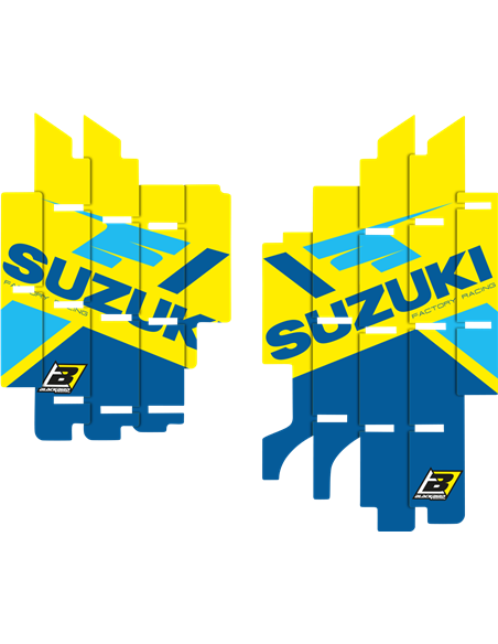 Radiator Louvers Graphics Team Suzuki KSRT 2022 BLACKBIRD RACING A301R9