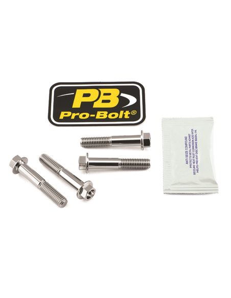 Kit tornillo eje de rueda delantera en acero inoxidable PRO BOLT SSFAPINCH10