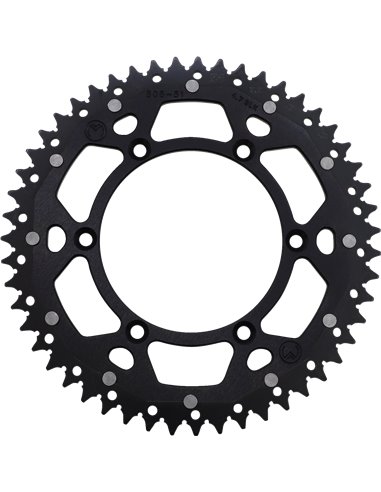 Corona de transmissió Dual MSE 51 Bk Moose Racing Hp 1210-808-51-10X