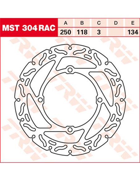 Rotor de fre fix contornejat TRW MST304RAC