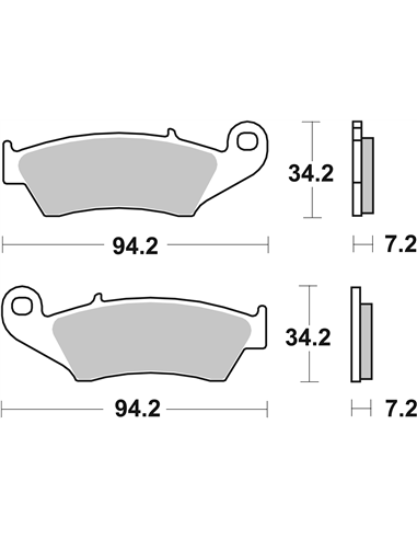 CS Carbon Brake pad SBS 694CS