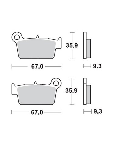 Pastillas de freno sinterizadas offroad Racing GP PRO MOTO-MASTER 094512