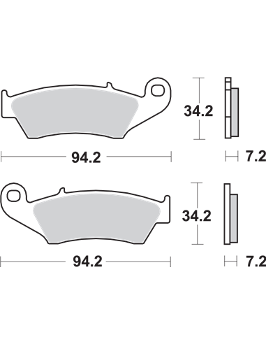 Plaquettes de frein frittées SI Offroad SBS 694SI