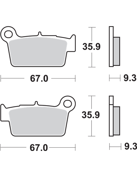 Plaquettes de frein frittées SI Offroad SBS 790SI