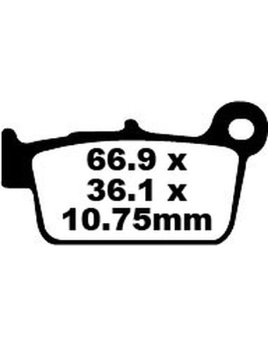 Brake Pad Fa-Tt Series Carbon Fiber EBC FA367TT