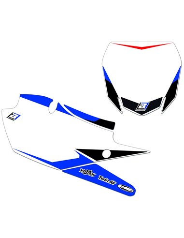 Kit de adesivos da placa de número yz 15-20 Blackbird Racing 6212n