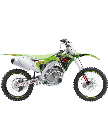 Kit de gráficos Replica Team Kawasaki H&F 2022 BLACKBIRD RACING 2424R14