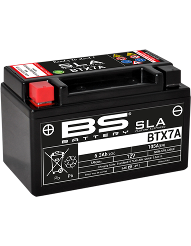 Baterías SLA AGM activadas de fábrica y sin mantenimiento BS BATTERY 300672