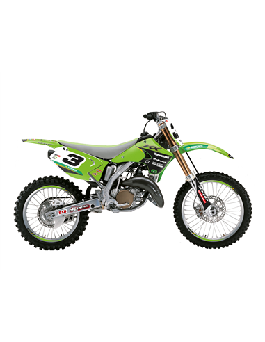 Kit de gráficos Team Kawasaki 2021 BLACKBIRD RACING 2408R13