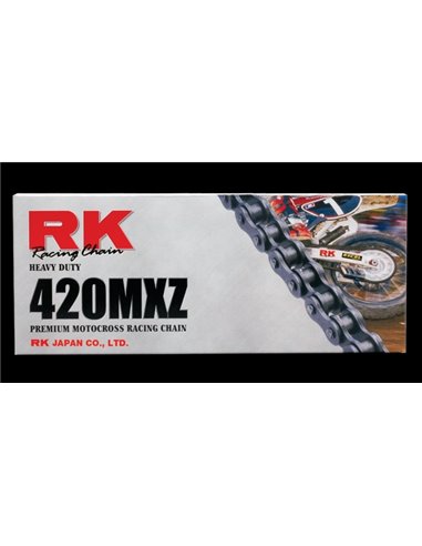 Cadena 420 Heavy Duty RK 420MXZ-124-CL