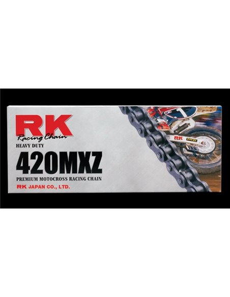 Cadena 420 Heavy Duty RK 420MXZ-124-CL