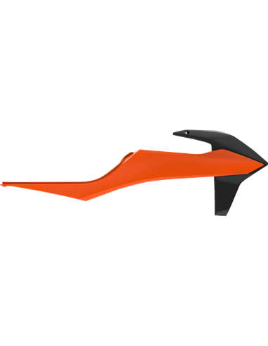 KTM EXC,EXC-F,XC-W,XCF-W - Tampas de Radiador Laranjas/Pretas - Modelos 2020 Polisport 8422100011