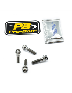 Kit cargols de fixació suport de maneta de fre i embragatge en titani PRO BOLT TIBCPERCH80R