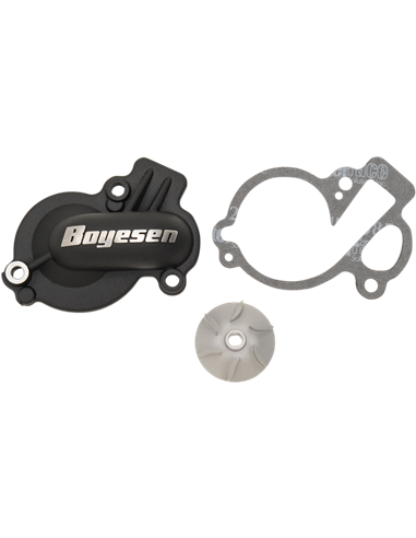 WATER PUMP COVER & IMPELLER KIT SUPERCOOLER ALUMINUM BLACK WPK45AB