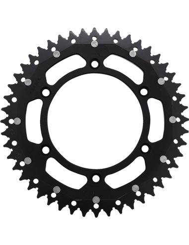 Couronne double entraînement Mse 48 Bk Moose Racing Hp 1210-897-48-10X