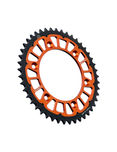 Roda dentada híbrida Twinstar JT de aço/alumínio SPROCKETS JTX897.45ORG