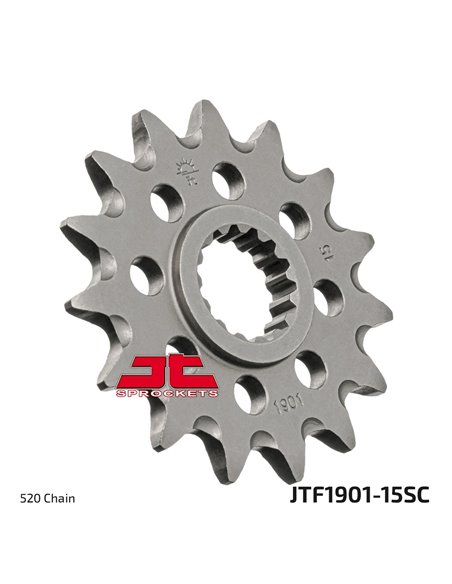 Piñón delantero ligero y autolimpiante para MX JT SPROCKETS JTF1901.15SC