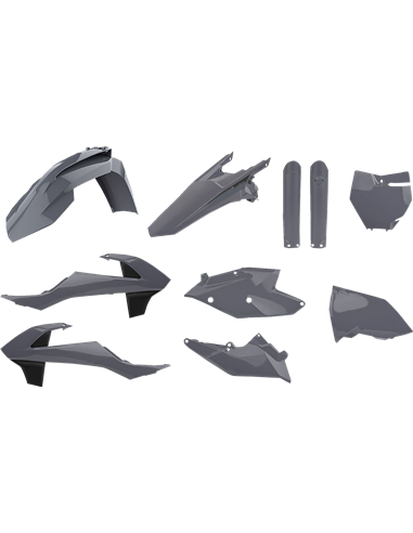 KTM SX,SX-F XC,XC-F - Kit de Plásticos Nardo Grey - Modelos 2016-18 Polisport 90825