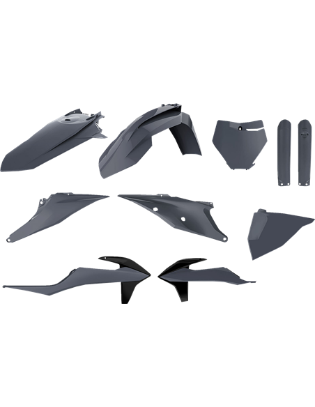 KTM SX,SX-F XC,XC-F - Replica Plastic Kit Nardo Grey - 2019-20 Models Polisport 90814
