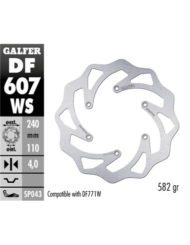 Disc de fre Wave® GALFER DF607WS