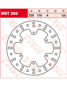 Disco de freno fijo redondo 220-250 mm TRW MST266