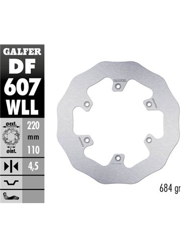 Wave® brake disc GALFER DF607WLL