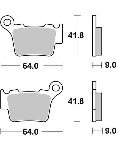 Plaquettes de frein CS Carbon SBS 791CS