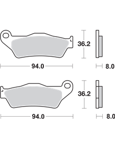 SI Offroad Sintered Brake Pads SBS 671SI