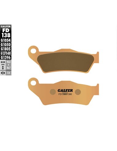 HH GALFER FD138G1380 sintered brake pads