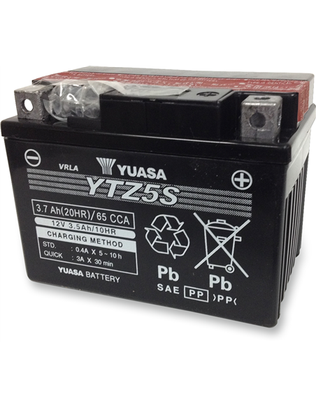 Baterías sin mantenimiento AGM de alto rendimiento YUASA YTZ5S(CP)