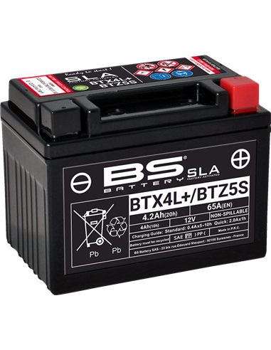 Baterías SLA AGM activadas de fábrica y sin mantenimiento BS BATTERY 300669