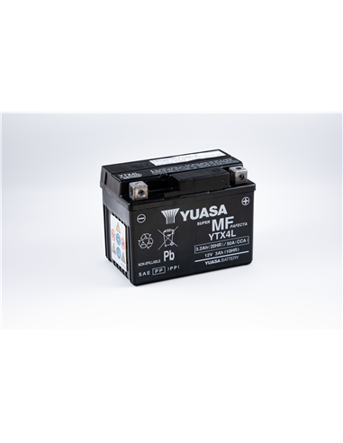 Batería libre de mantenimiento YUASA YTX4L(WC)