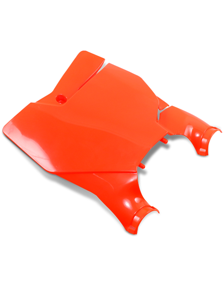 Numéro de stade Porte-numéro de couvercle avant Orange fluo Kt04080-Fflu UFO-Plast